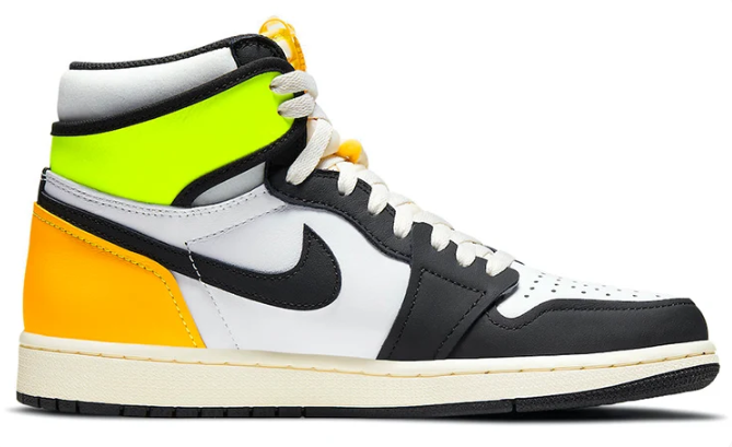 Air Jordan 1 Retro High OG 'Volt Gold' Sneakers (555088-118)