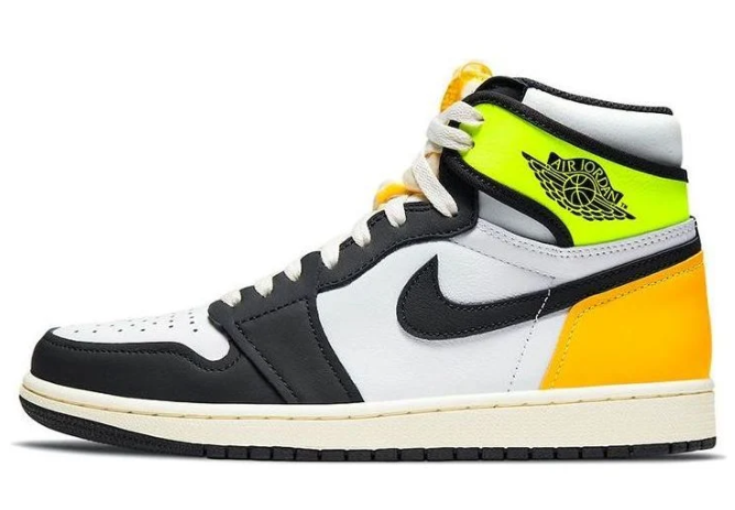 Air Jordan 1 Retro High OG 'Volt Gold' Sneakers (555088-118)
