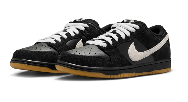Nike SB Dunk Low Pro Skate Shoes – Black / White