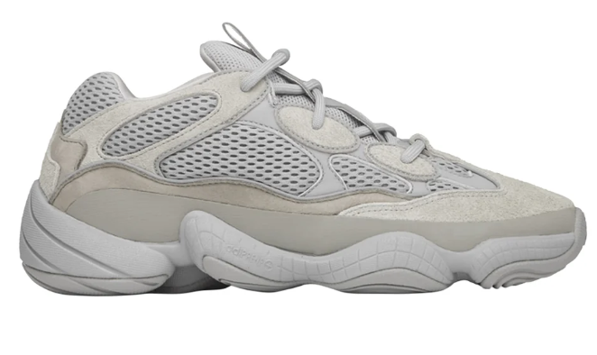 adidas Yeezy 500 'Light Grey' Lace-Up Sneakers
