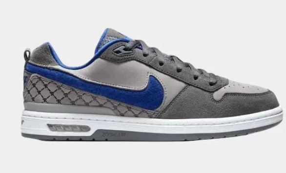 Nike SB Paul Rodriguez P-Rod Zoom Air Low Skate Shoes – Flint Grey / Deep Royal Blue