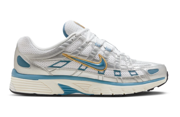 Nike P-6000 Men’s Sneakers – Metallic Silver / Aegean Storm