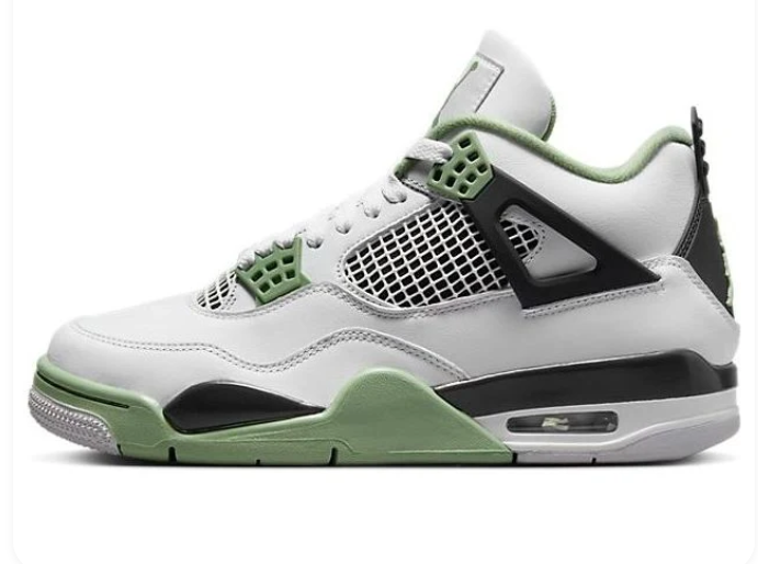 Women's Air Jordan 4 Retro 'Seafoam' Sneakers (AQ9129-103)