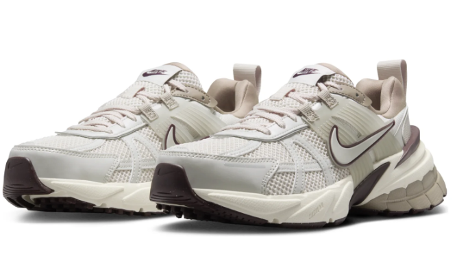 Nike Women's V2K Run 'Light Greenish Brown / Khaki' Sneakers (FD0736-103)