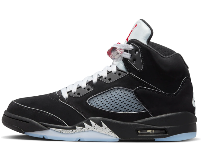 Air Jordan 5 Retro OG 'Black Metallic Reimagined' Sneakers (HF3975-001)
