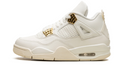Air Jordan 4 Women's 'Metallic Gold' Sneakers - Sail (AQ9129-170)