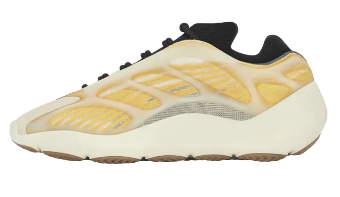 adidas Yeezy 700 V3 'Yellow / Cream / Black' Lace-Up Sneakers