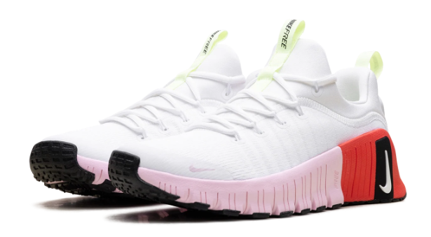 Nike Free Metcon 6 Women’s Training Shoes – White / Barely Volt / Bright Crimson / Pink Foam