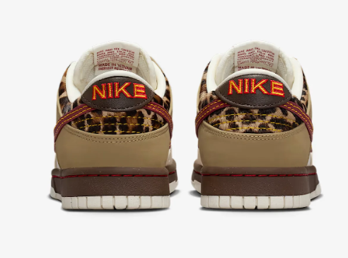 Nike Dunk Low Unisex Sneakers – Cream / Olive / Burgundy