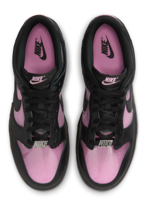 Nike Dunk Low Retro Premium Sneakers – Black / Pink