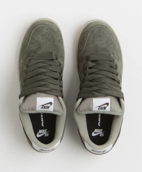 Nike SB Dunk Low Pro B Skate Shoes – Sequoia / Light Army / White