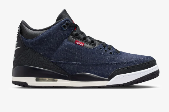 Jordan x Levi’s® Air Jordan 3 Retro – Indigo / Gym Red