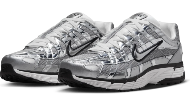 Nike P-6000 Sneakers – Metallic Silver / Sail / Black