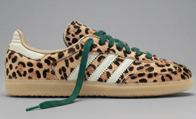 adidas Women's Samba OG 'Leopard / Magic Beige / Ivory' Sneakers