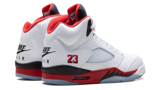Air Jordan 5 'Fire Red - Black Tongue' 2025 Sneakers (HQ7978-101)