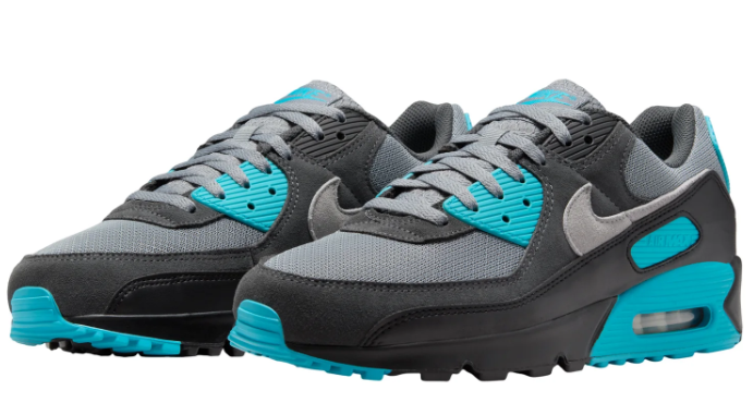 Nike Air Max 90 Men’s Sneakers – Cool Grey / Dusty Cactus / Black