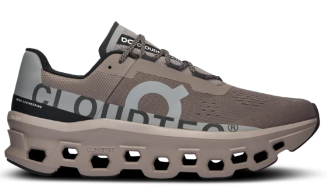 On Cloudmonster Men’s Running Shoes – Cinder / Fog