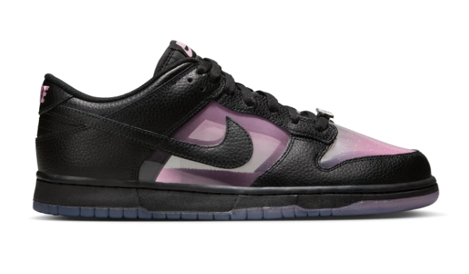 Nike Dunk Low Retro Premium Sneakers – Black / Pink