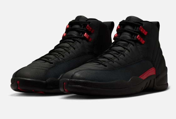 Air Jordan 12 Retro 'Bloodline' Sneakers - Black / Varsity Red
