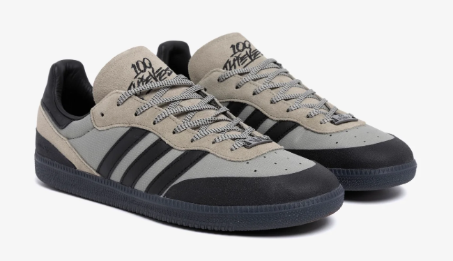 adidas Originals x 100 Thieves Palos Hills 'Grey / Beige / Black' Sneakers