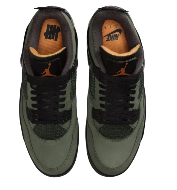 Air Jordan 4 x Undefeated 'Deep Green' 2025 Sneakers (IB1519-200)