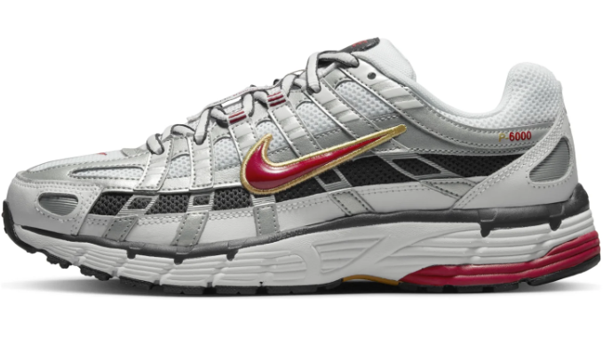 Nike Women's P-6000 CNPT 'Metallic Silver Red' Sneakers (BV1021-101)