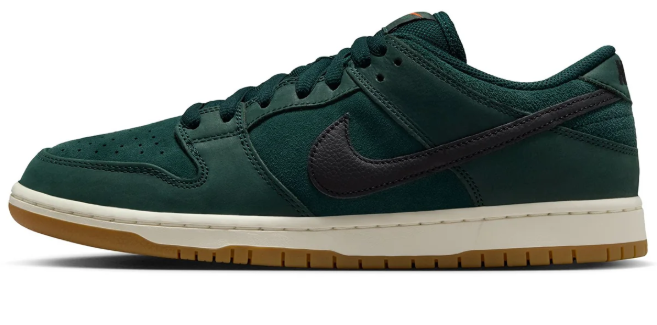 Nike SB Dunk Low Orange Label Skate Shoes – Deep Fir / Gum