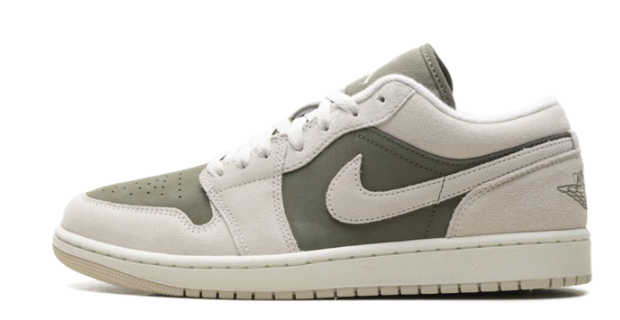 Air Jordan 1 Low SE 'Medium Olive / Sail' Sneakers (HV4089-201)