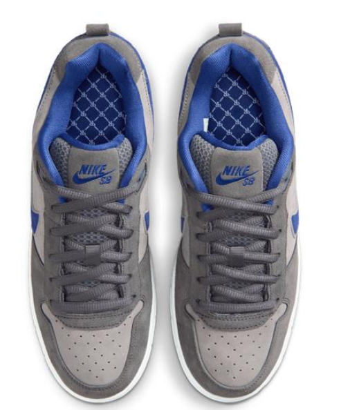 Nike SB Paul Rodriguez P-Rod Zoom Air Low Skate Shoes – Flint Grey / Deep Royal Blue