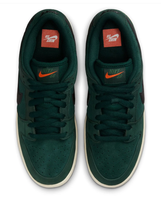 Nike SB Dunk Low Orange Label Skate Shoes – Deep Fir / Gum
