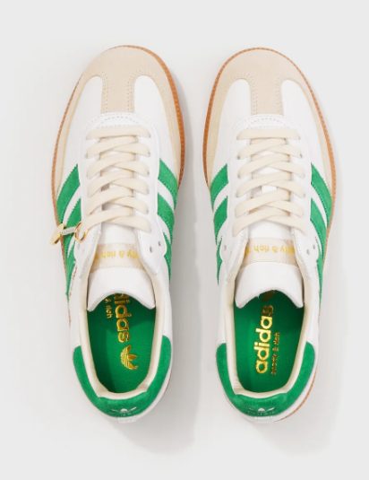 Sporty & Rich x adidas Samba OG Sneakers – White / Jolly Green