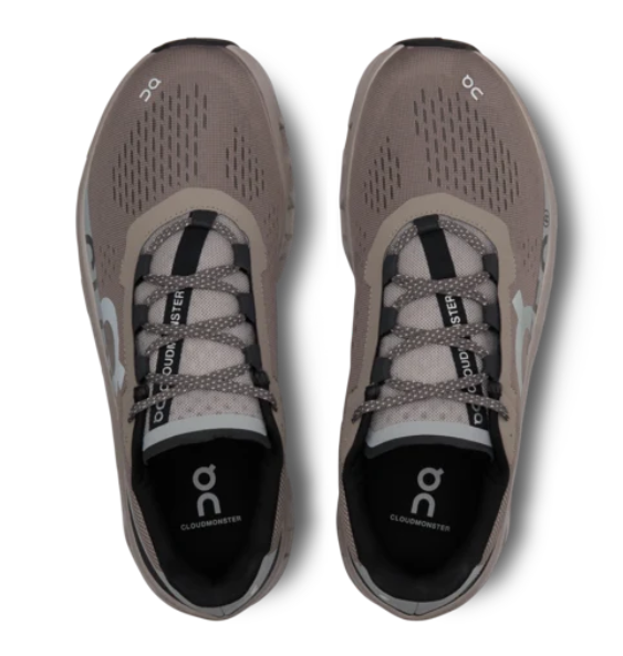 On Cloudmonster Men’s Running Shoes – Cinder / Fog