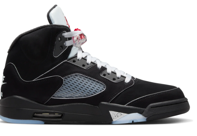 Air Jordan 5 Retro OG 'Black Metallic Reimagined' Sneakers (HF3975-001)