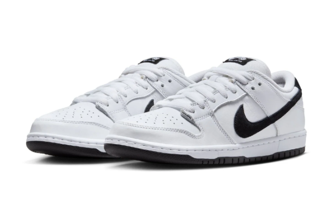 Nike SB Dunk Low Pro Skate Shoes – White / Black