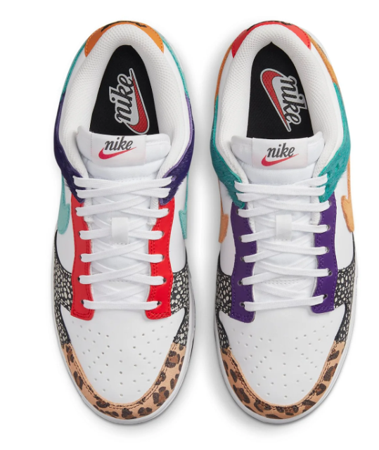 Nike Women's Dunk Low SE 'Safari Mix' Sneakers (DN3866-100)