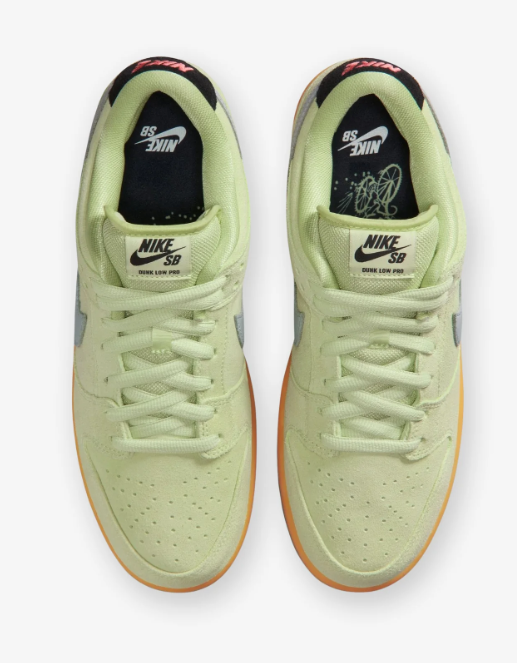Nike SB Dunk Low Pro Skate Shoes – Light Liquid Lime