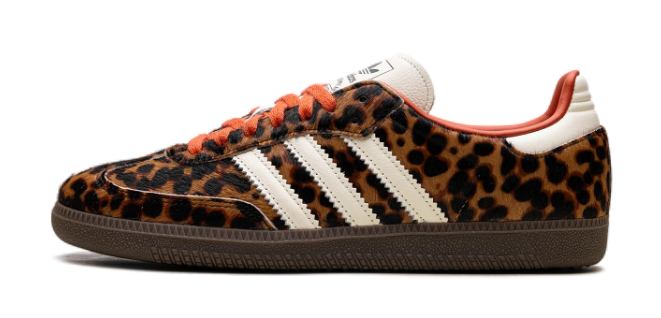 adidas Samba OG Women’s Sneakers – Leopard / Cream / Orange