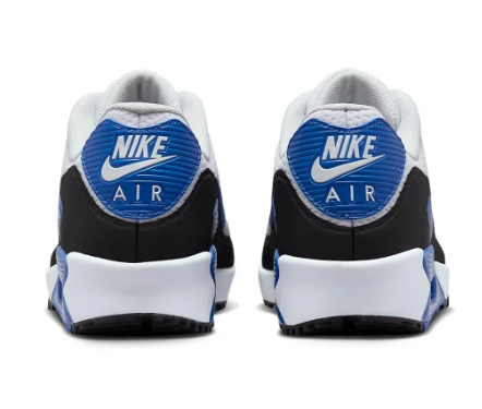 Nike Air Max 90 Men’s Golf Shoes – White / Grey / Blue