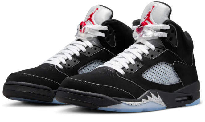 Air Jordan 5 Retro OG 'Black Metallic Reimagined' Sneakers (HF3975-001)