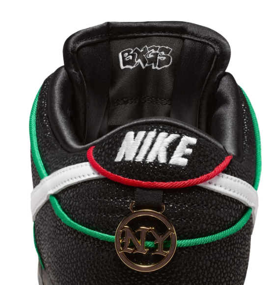 Nike SB Dunk Low Pro QS Skate Shoes – Black / White / Challenge Red