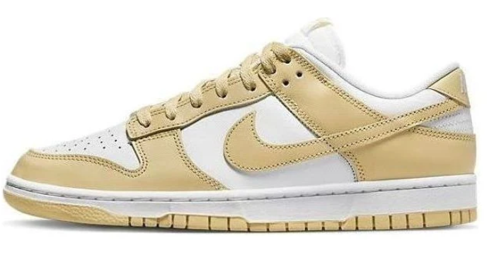 Nike Dunk Low Sneakers – Team Gold / White