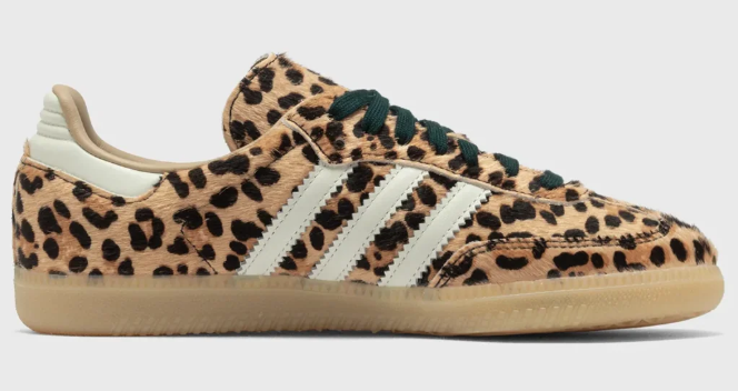 adidas Women's Samba OG 'Leopard / Magic Beige / Ivory' Sneakers