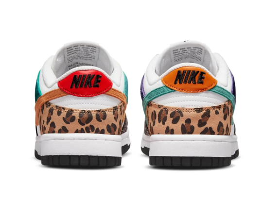 Nike Women's Dunk Low SE 'Safari Mix' Sneakers (DN3866-100)
