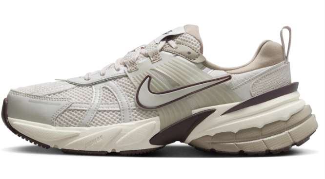 Nike Women's V2K Run 'Light Greenish Brown / Khaki' Sneakers (FD0736-103)