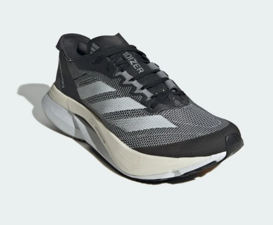 adidas Adizero Boston 12 Women’s Running Shoes – Black / Grey / White
