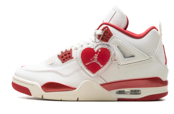 Air Jordan 4 Women's 'Valentine's Day' Sneakers (HV0823-108)